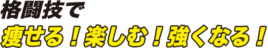 格闘技でやせる！楽しむ！強くなる！